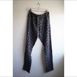Ace & Jig Bazaar drawstring Pants in Kasuri Squares Size Small.